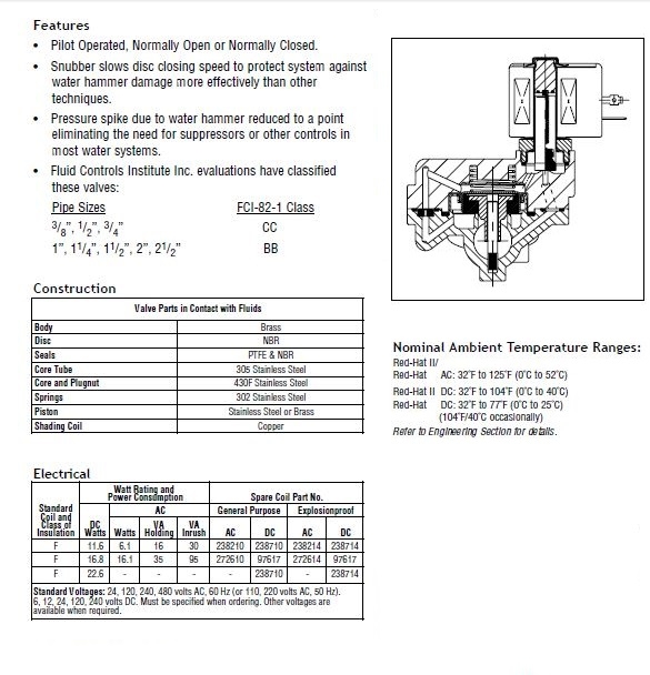  美國阿斯卡ASCO 8221系列電磁閥選型手冊